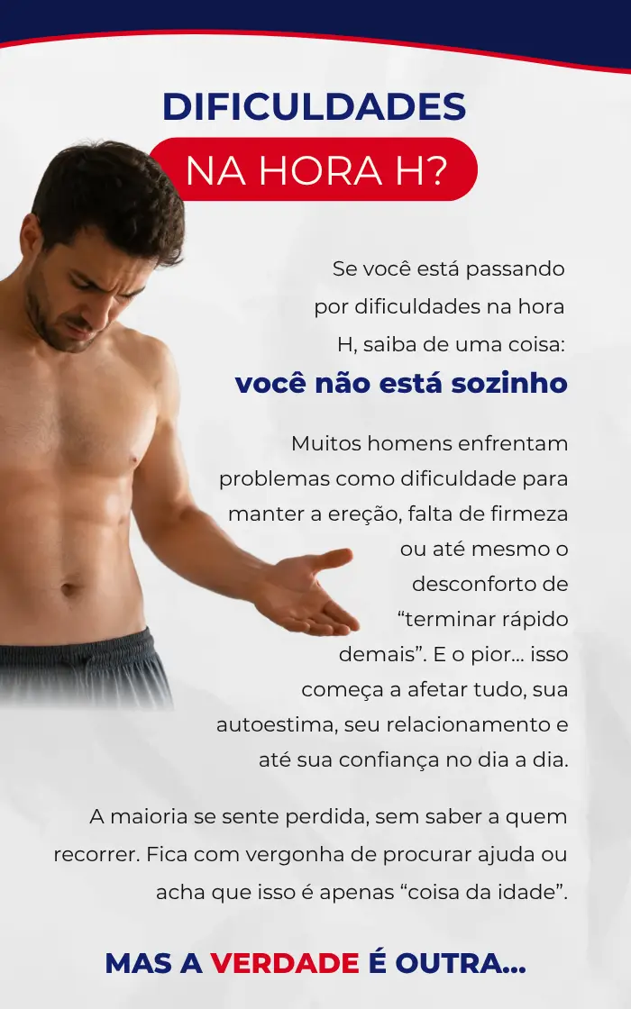Homem preocupado com desempenho masculino