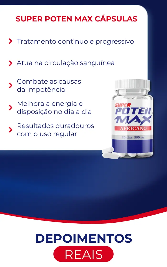 Super Poten Max Cápsulas 30 potes 500mg